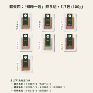 「知味一週」鮮食組 7包*100g